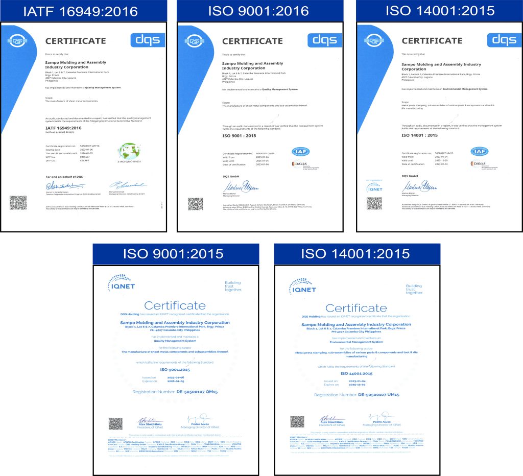 Management System Certification Iso ISO Certification – SAMPO PH